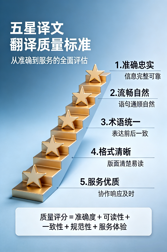 五星译文翻译质量标准